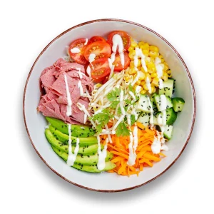 Beef poke bowl