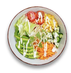 Avocado poke bowl