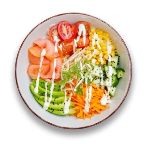 Salmon poke bowl